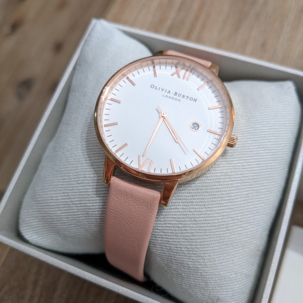 Olivia Burton rose gold watch 34mm